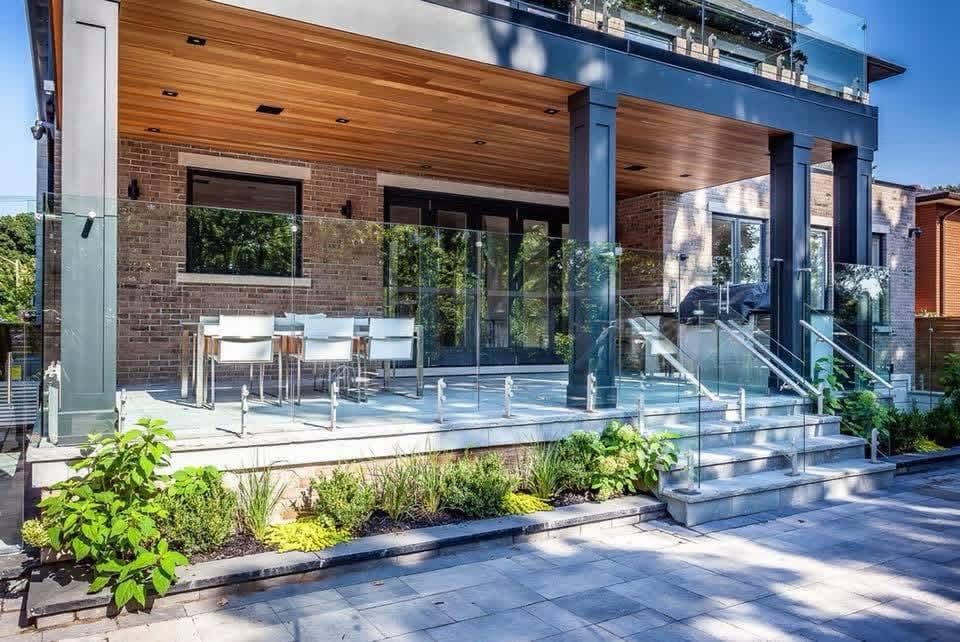 Luxury Poolside Patio & Interlocking Landscape