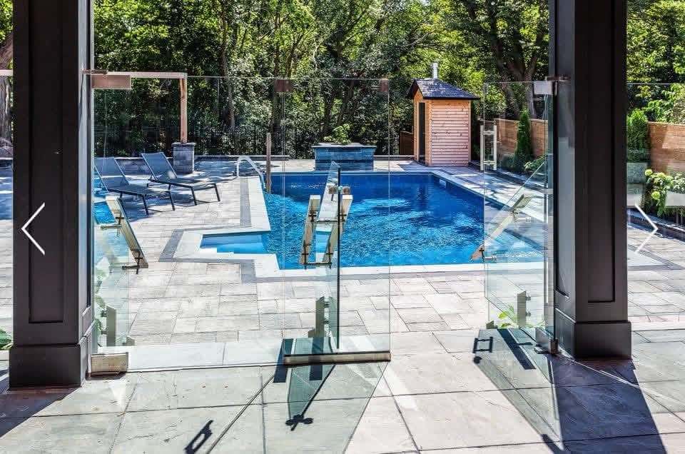 Luxury Poolside Patio & Interlocking Landscape